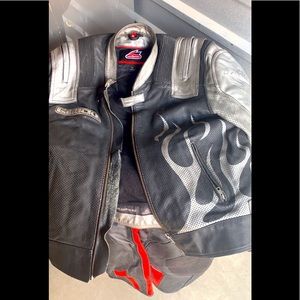 Hein GerickevXL vintage mens leather racing jacket